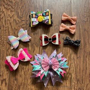 Colorful Bow Hair Accessories Set